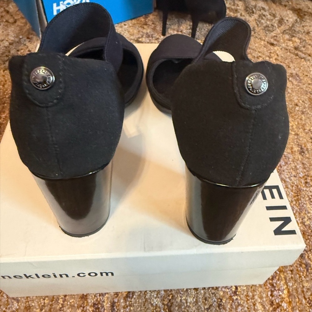 Anne Klein iFlex Akcallan Black Block Heel Pumps Women's Size 9M - Picture 5 of 10